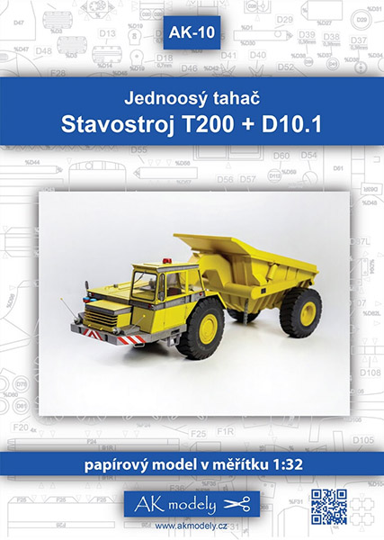 Stavostroj T200+D10.1 – jednoosý tahač + dempr