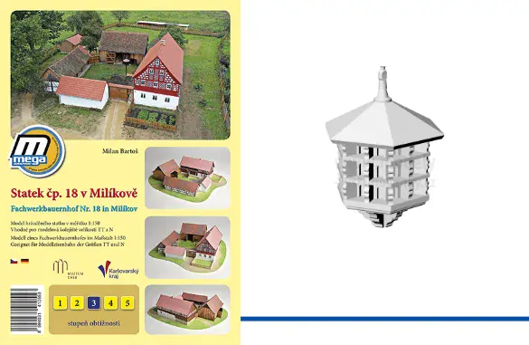 3D doplňky pro hrázděný statek čp. 18 z Milíkova