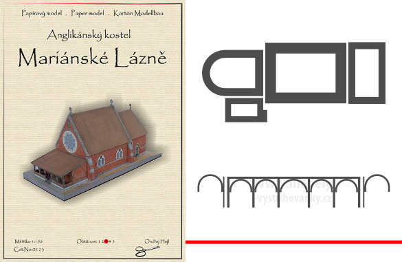 Laserem řezaná žebra a trámy pro Anglikánský kostel – Mariánské Láznĕ