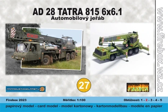 AD 28 Tatra 815 6x6.1 – automobilový jeřáb