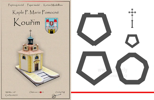 Laserem řezané doplňky pro kapli P. Marie Pomocné – Kouřim