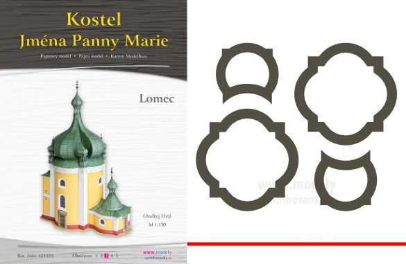 Laserem řezané doplňky pro Kostel Jména Panny Marie – Lomec