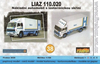 LIAZ 110.020 - nákladní automobil s izotermickou skříní  