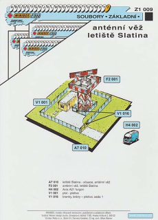 Anténní věž, letiště Slatina