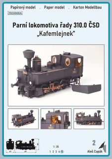 Parní lokomotiva řady 310.0 ČSD "Kafemlejnek"