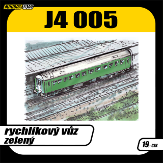 Rychlíkový vůz – zelený